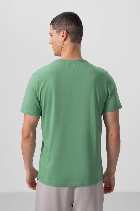 Herren Baumwolle Elasthan Rundhals T-Shirt - Image 6
