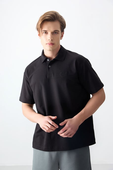 Übergrößiges Polo-Kragen T-Shirt - Image 4