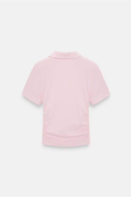 Damen Crop Slim Fit Polo-T-Shirt - Image 6