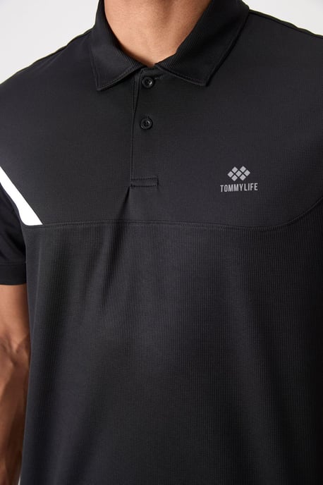 Herren Polo-Kragen Kurzarm T-Shirt - Image 3