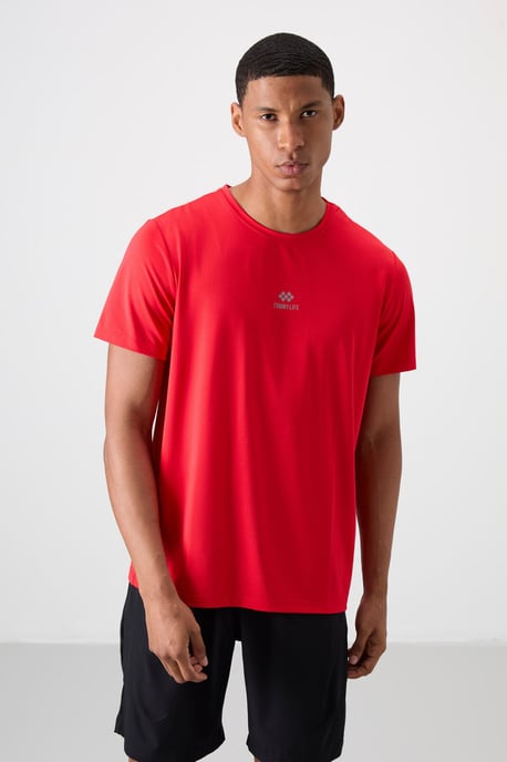 Herren T-Shirt mit Logo-Patch und kurzen Ärmeln - Image 1