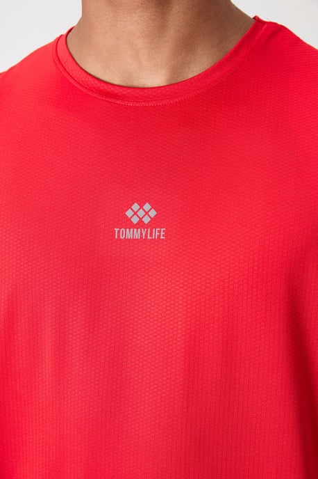 Herren T-Shirt mit Logo-Patch und kurzen Ärmeln - Image 2