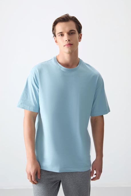 Übergroßes Baumwoll-Crewneck-T-Shirt - Image 4