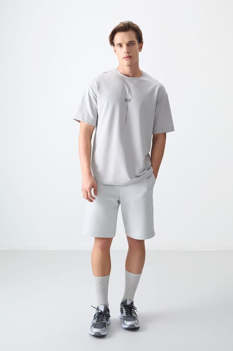 Übergröße Bedrucktes Rundhals-T-Shirt - Image 2