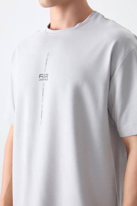 Übergröße Bedrucktes Rundhals-T-Shirt - Image 3