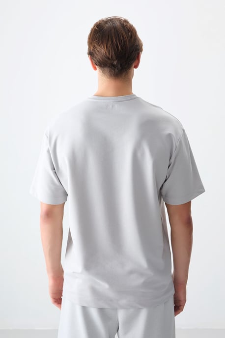 Übergröße Bedrucktes Rundhals-T-Shirt - Image 5
