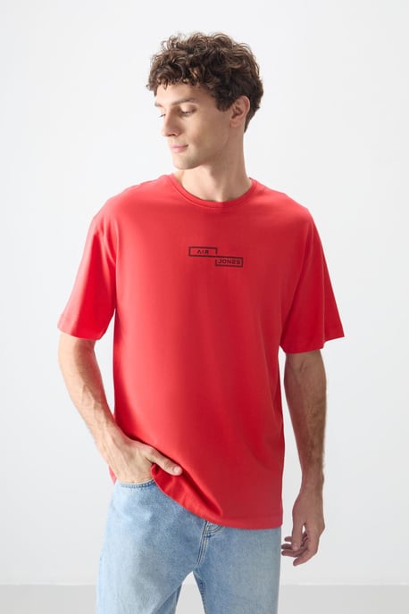 Übergrößen Baumwollbedrucktes T-Shirt - Image 1
