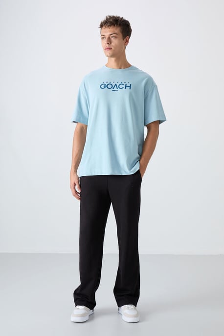 Oversized Logo-Patch Rundhals-T-Shirt - Image 2