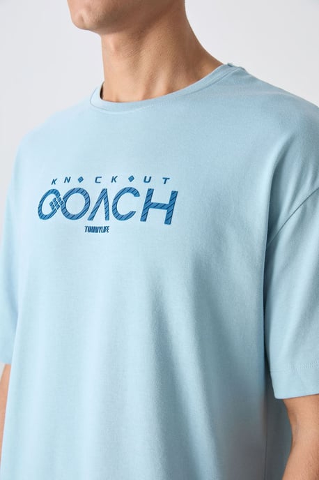 Oversized Logo-Patch Rundhals-T-Shirt - Image 3