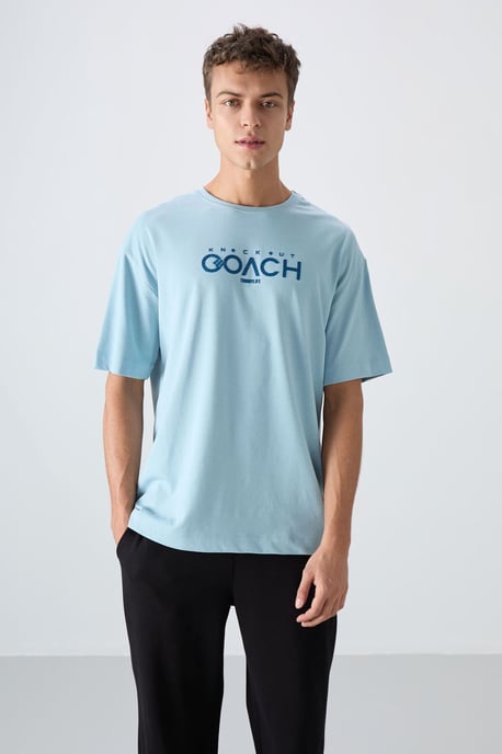 Oversized Logo-Patch Rundhals-T-Shirt - Image 4