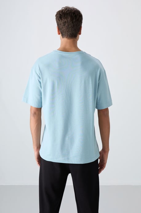 Oversized Logo-Patch Rundhals-T-Shirt - Image 5