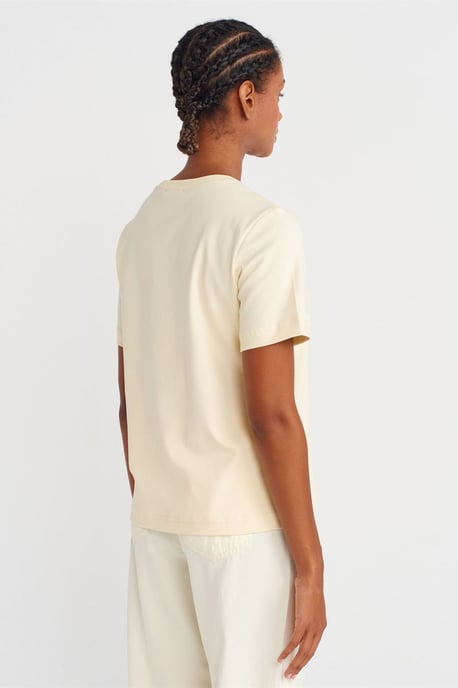 Damen Baumwoll Rundhals T-Shirt - Image 2