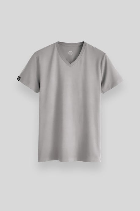 Herren V-Ausschnitt Kurzarm T-Shirt - Image 1