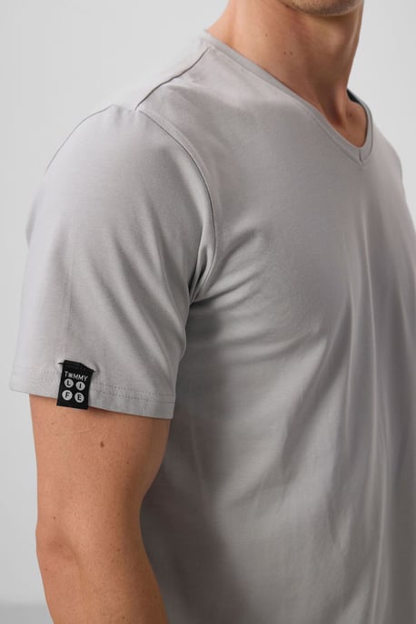 Herren V-Ausschnitt Kurzarm T-Shirt - Image 4