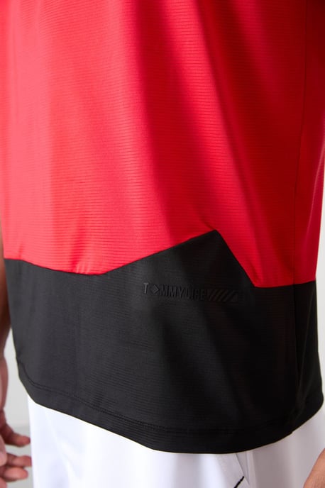 Farbblockiertes Rundhalsausschnitt T-Shirt - Image 5
