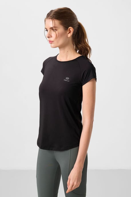 Damen Kurzarm Rundhals-T-Shirt - Image 4