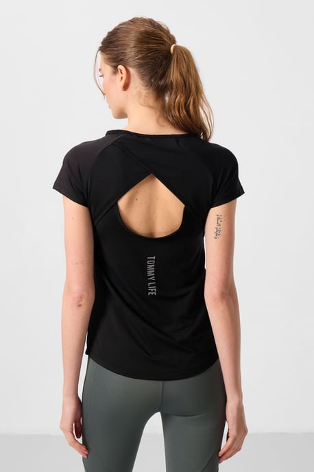 Damen Kurzarm Rundhals-T-Shirt - Image 5