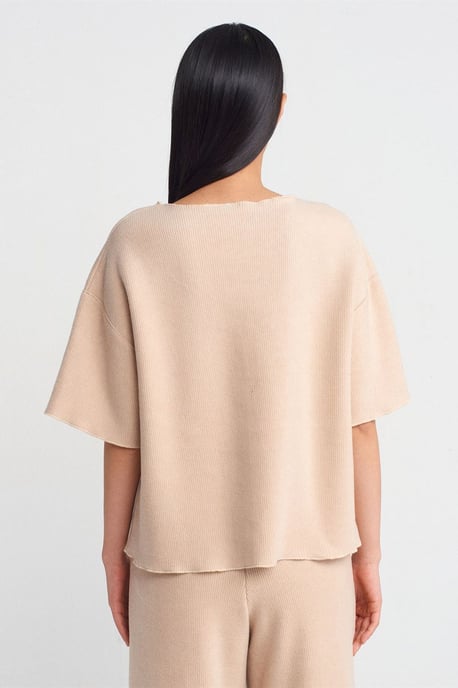 Damen Lockere Passform Crew-Neck T-Shirt - Image 2