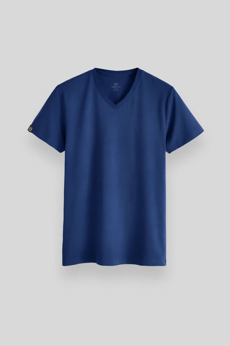 Herren V-Ausschnitt Kurzarm-T-Shirt - Image 3