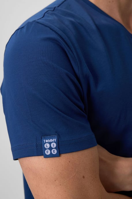 Herren V-Ausschnitt Kurzarm-T-Shirt - Image 4