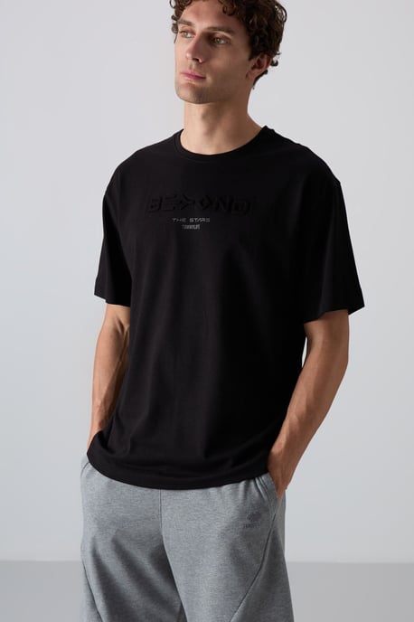 Übergroßes Baumwoll-Polyester Logo T-Shirt - Image 2