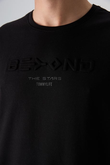 Übergroßes Baumwoll-Polyester Logo T-Shirt - Image 3