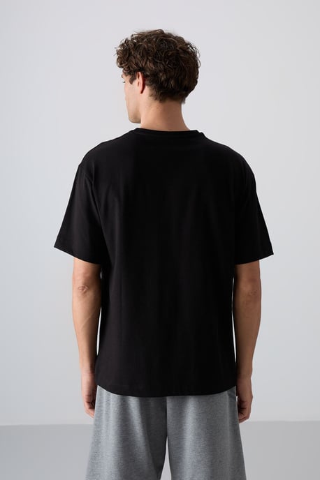 Übergroßes Baumwoll-Polyester Logo T-Shirt - Image 5