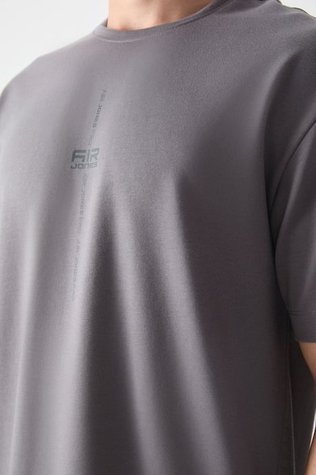 Übergröße Bedrucktes Rundhals-T-Shirt - Image 3