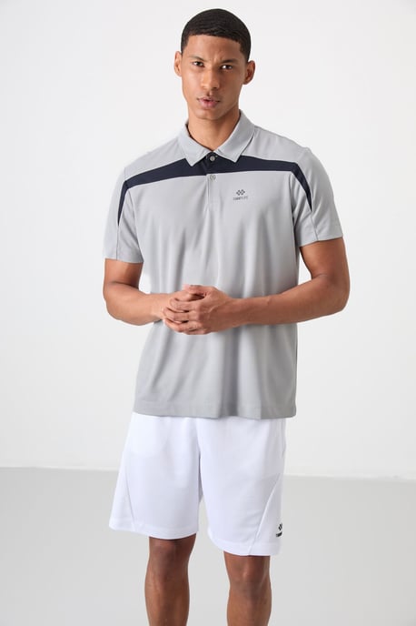 Herren Farbblockiertes Polo-T-Shirt - Image 4