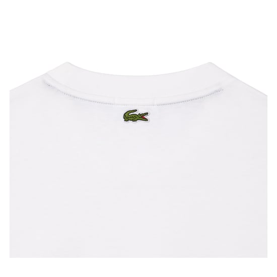 Lacoste - T-Shirt für Herren/Damen Unisex, lose Passform (Weiß) - Image 3