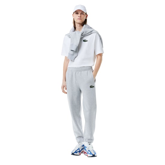 Lacoste - T-Shirt für Herren/Damen Unisex, lose Passform (Weiß) - Image 5