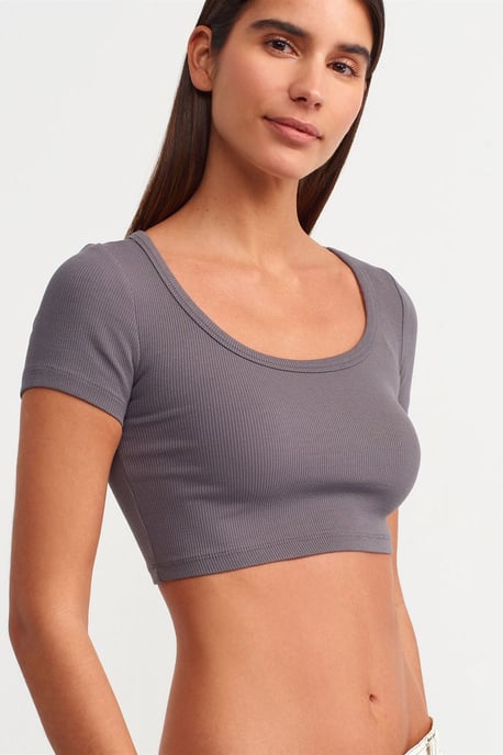 Damen Rippcrop-Top - Image 4