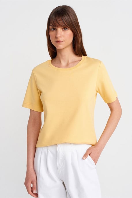 Damen Baumwoll Rundhals T-Shirt - Image 1