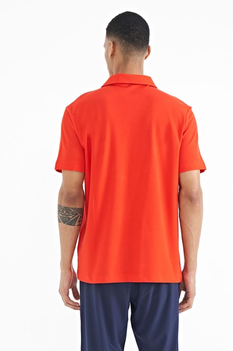 Herren Baumwoll Polo-T-Shirt mit Textdruck - Image 5