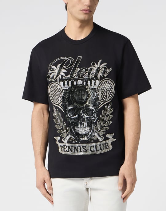 Round Neck T-Shirt Skull Tennis - Image 2