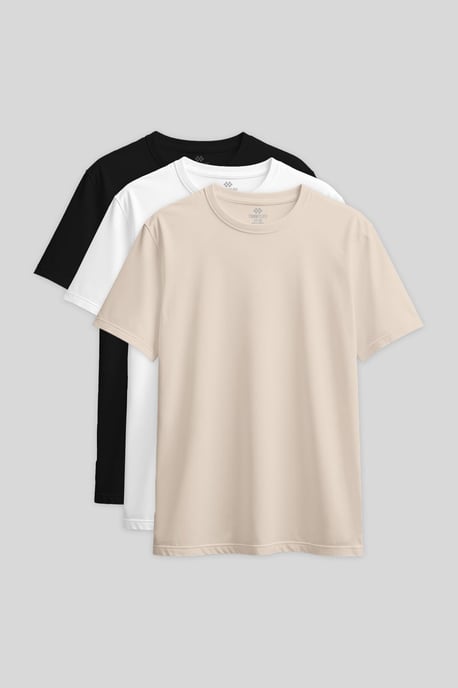 Damen Baumwoll-Elasthan Rundhals T-Shirt - Image 1