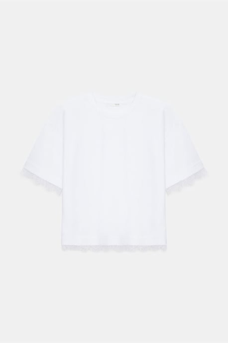 Damen Baumwoll-Elasthan Rundhals T-Shirt - Image 5