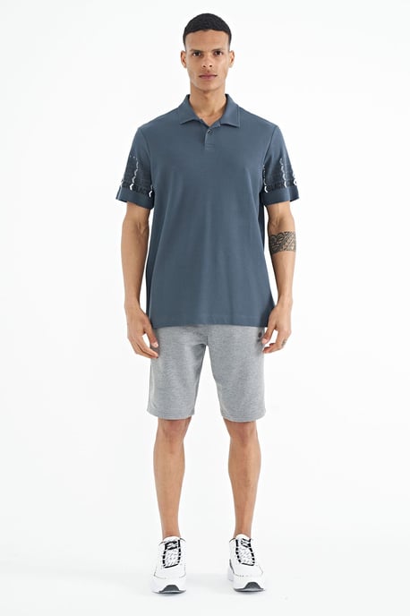 Herren Baumwolle Polo Kragen Bedrucktes T-Shirt - Image 2