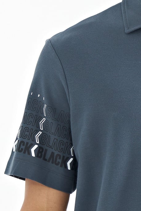 Herren Baumwolle Polo Kragen Bedrucktes T-Shirt - Image 3