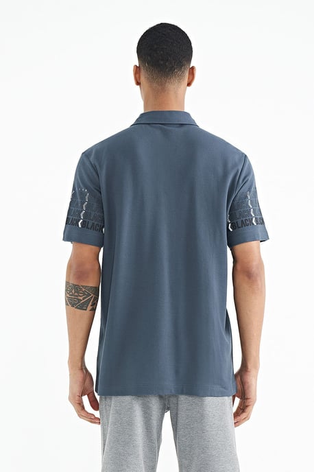 Herren Baumwolle Polo Kragen Bedrucktes T-Shirt - Image 5