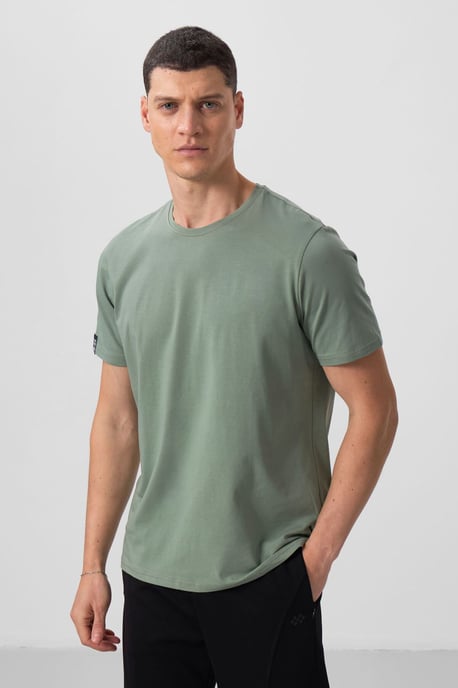 Herren Baumwoll-Elasthan Rundhals T-Shirt - Image 2