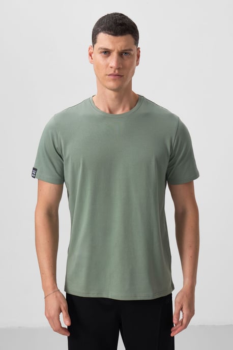 Herren Baumwoll-Elasthan Rundhals T-Shirt - Image 5