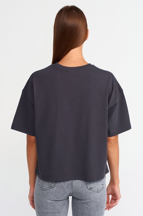 Übergroßes Baumwoll-Crewneck-T-Shirt - Image 2