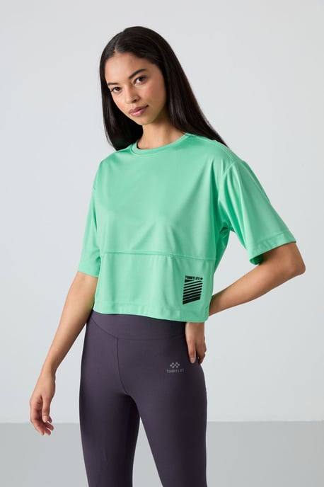 Übergröße Polyester Rundhalsausschnitt T-Shirt mit Tasche - Image 3
