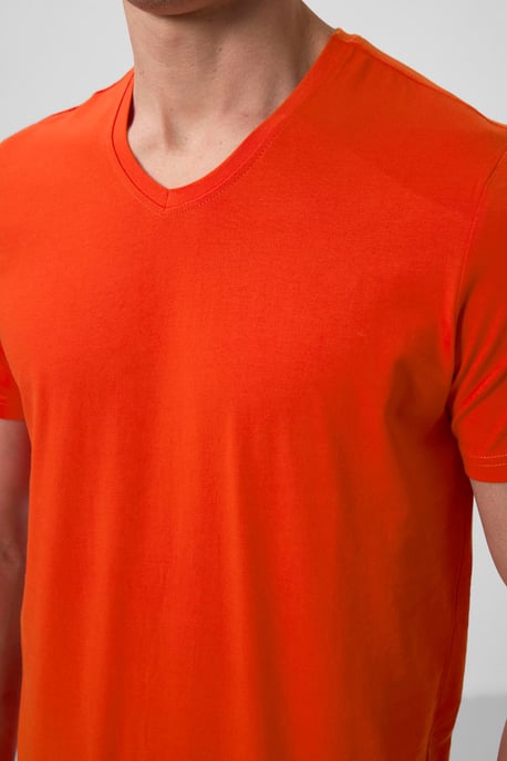 Herren V-Ausschnitt Kurzarm T-Shirt - Image 5