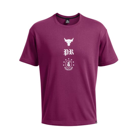 Under Armour - "Project Rock" T-Shirt für Herren, Frottee (Violett) - Image 1