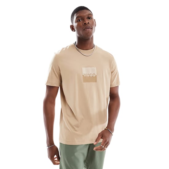 Hugo - "Dusplit" T-Shirt für Herren (Sand) - Image 1