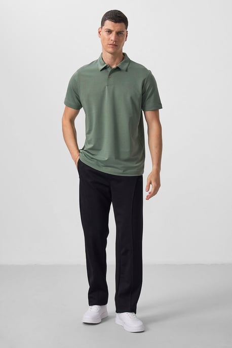 Herren Baumwoll-Elastan Polo T-Shirt - Image 2