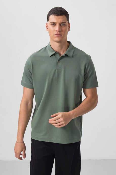 Herren Baumwoll-Elastan Polo T-Shirt - Image 5