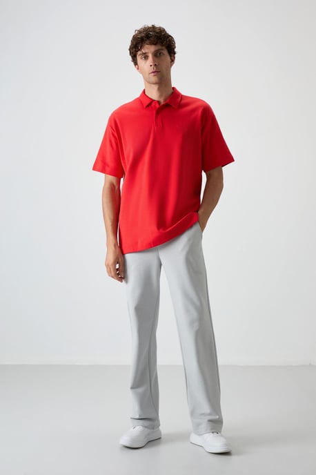 Herren Oversized Polo T-Shirt - Image 2